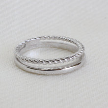 Load image into Gallery viewer, Rope Ring, Silver
