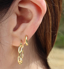 Load image into Gallery viewer, Gabby Huggie Earrings, Gold Vermeil
