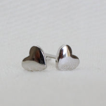 Load image into Gallery viewer, Heart Studs, Silver
