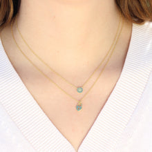 Load image into Gallery viewer, Turquoise Necklace, Gold Vermeil
