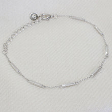 Load image into Gallery viewer, Melissa Bar Bracelet, Silver
