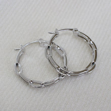 Load image into Gallery viewer, Brandi Hoops, Silver
