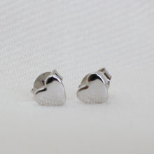 Load image into Gallery viewer, Heart Studs, Silver
