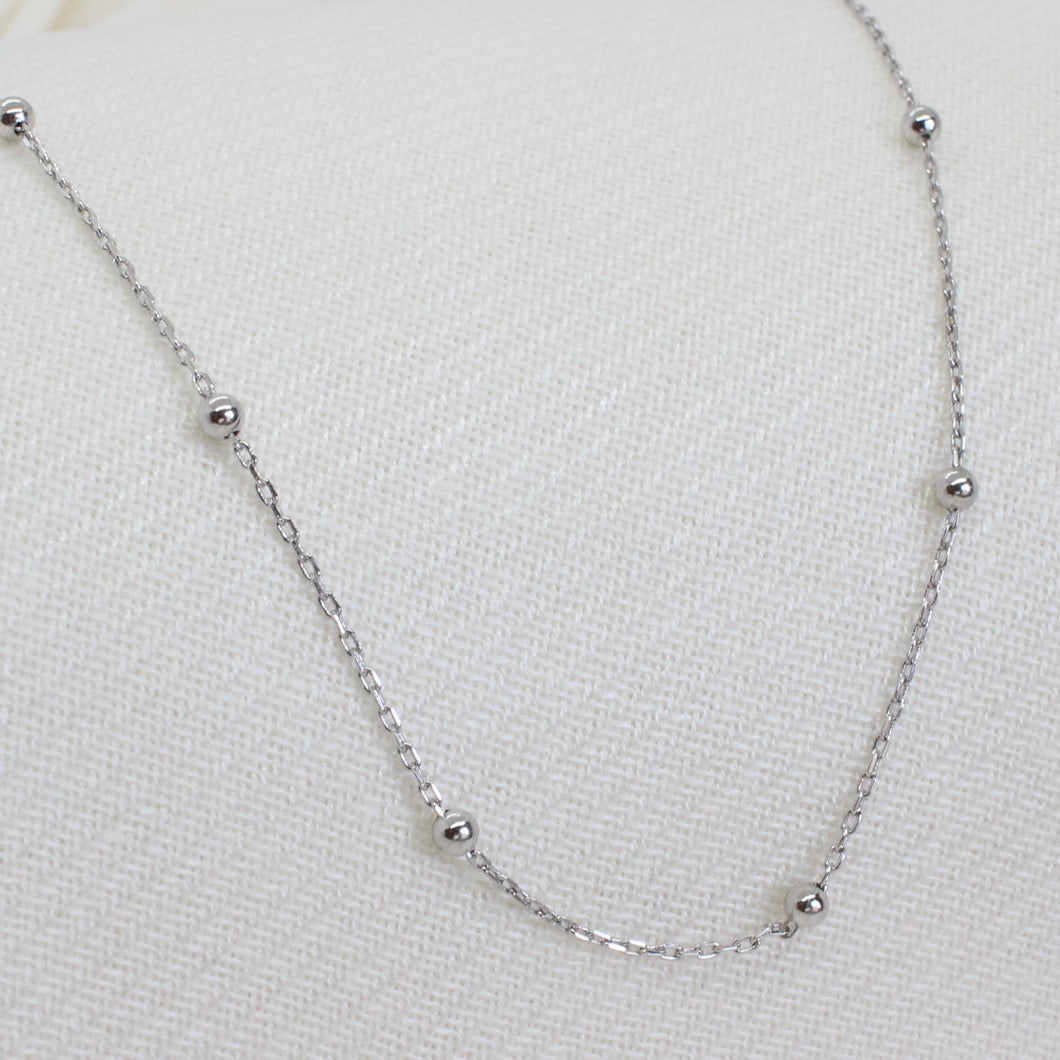 Abby Necklace, Silver